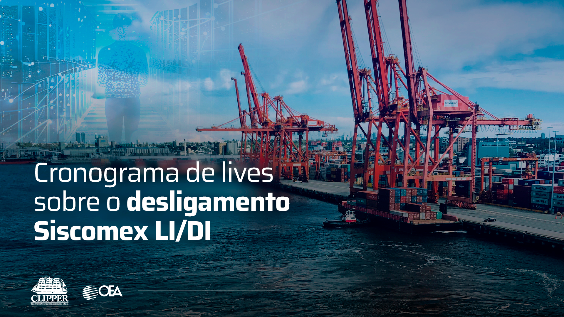 Cronograma de lives sobre o desligamento Siscomex LI/DI